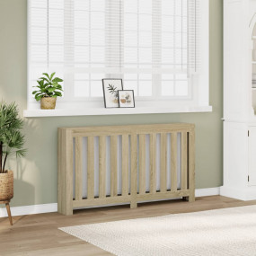 Radiator Cover Sonoma Oak 58.7x7.9x32.3" Engineered Woo...