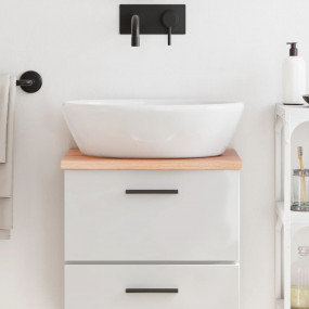 Bathroom Countertop Light Brown 15.7x15.7x0.8" Treated ...