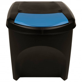 Stackable Garbage Bin Boxes 4 pcs Anthracite 26.4 gal P...