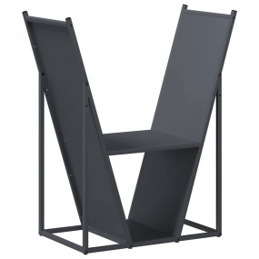 Firewood Rack Anthracite 27.4x13.8x31.9" Cold-rolled st...
