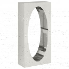 Firewood Rack 19.7x9.1x39.4" Stainless Steel