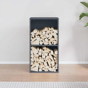 Firewood Rack Anthracite 15.7x11.8x29.5" Cold-rolled st...