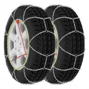 Car Tyre Snow Chains 2 pcs 0.63 " SUV 4x4 Size 460