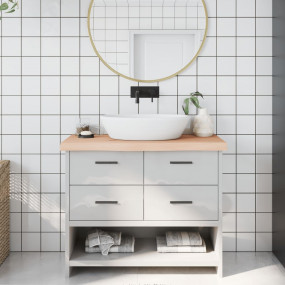 Bathroom Countertop 39.4 x 11.8 x (0.8-2.4) " Untreated...