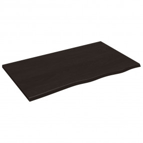 Bathroom Countertop Dark Brown 39.4x23.6x0.8" Treated S...