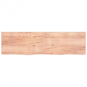Bathroom Countertop Light Brown 86.6 x 23.6 x (0.8-1.6)...