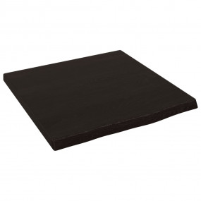 Bathroom Countertop Dark Brown 15.7x15.7x0.8" Treated S...