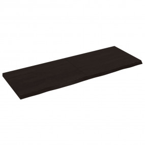 Bathroom Countertop Dark Brown 55.1 x 19.7 x (0.8-1.6) ...