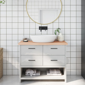 Bathroom Countertop 39.4 x 15.7 x (0.8-1.6) " Untreated...
