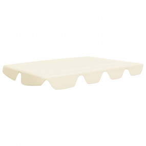 Replacement Canopy for Garden Swing Cream 59.1"/51.2"x4...