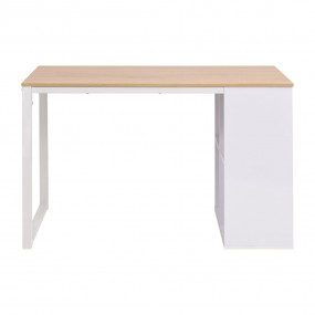 Writing Desk 47.2x23.6x29.5" Oak and White