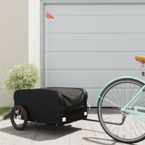 Bike Trailer Black 99.2 lb Iron