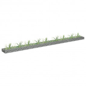 Gabion Raised Bed Silver Galvanized steel Large Durable