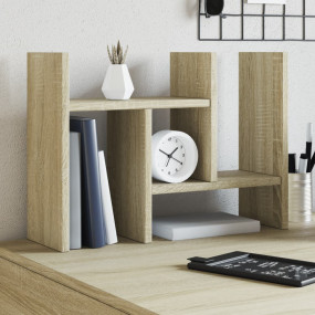 Desk Organizer Sonoma Oak 13.6x6.1x14.0" Engineered woo...