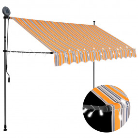 Retractable Awning Yellow and Blue