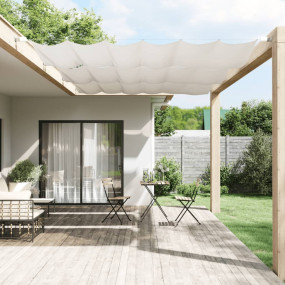 Vertical Awning White Oxford fabric (100% polyester)
