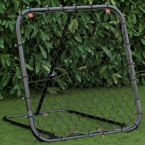 Football Rebounder Adjustable Black 84x73x23.6 - 31.5 "...