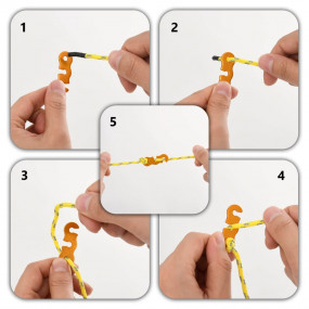 Tent Guy Ropes with Spanners Reflective 8 pcs 13.1 ' 0....