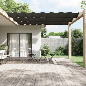 Vertical Awning Anthracite Oxford fabric (100% polyeste...
