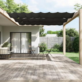 Vertical Awning Anthracite Oxford fabric 70.9 x 393.7 i...