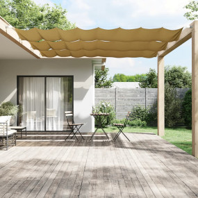 Vertical Awning Beige Oxford fabric (100% polyester)
