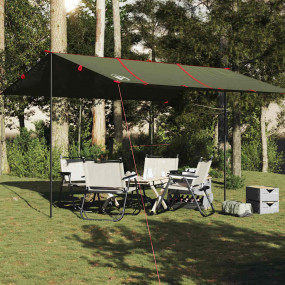 Camping Tarp Olive Green 177.6x165.4" Waterproof