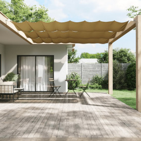 Vertical Awning Beige Oxford fabric (100% polyester)