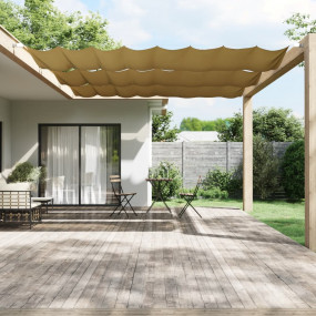 Vertical Awning Beige Oxford fabric (100% polyester)