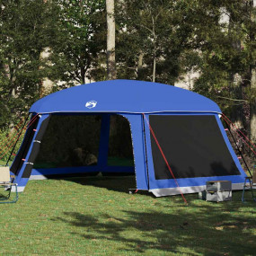 Pool Tent with Removable Fly & Mesh Walls Azure Blue 26...