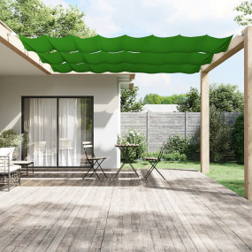 Vertical Awning Light Green Oxford Fabric (100% Polyest...