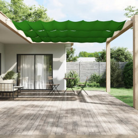 Vertical Awning Light Green Oxford fabric (100% polyest...