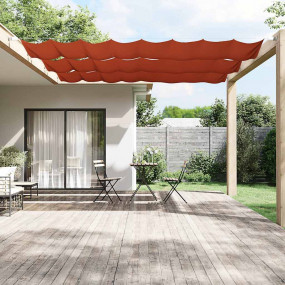 Vertical Awning Terracotta Oxford Fabric (100% Polyeste...