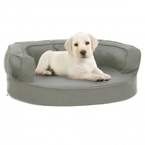 Dog Bed Mattress Grey Polyester fabric in linen look 23...