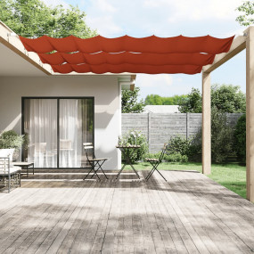 Vertical Awning Terracotta Oxford fabric, 100% polyeste...