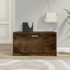 Shoe Bench Smoked Oak 31.5x9.4x17.7" Engineered Wood