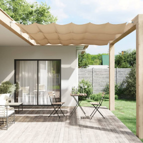 Vertical Awning Taupe Oxford fabric (100% polyester)