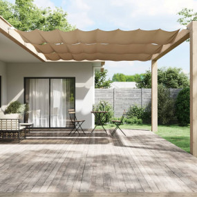 Vertical Awning Taupe Oxford fabric (100% polyester)