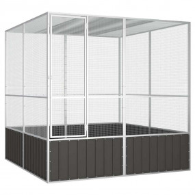 Bird Cage Anthracite Galvanized Steel Large Bird Cage