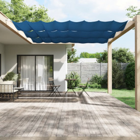 Vertical Awning Blue Oxford Fabric (100% Polyester) Lar...