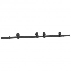 Sliding Door Hardware Kit 72.0 " Steel Black