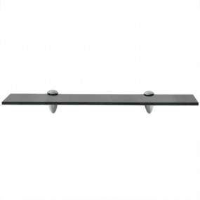 Floating Shelf Black Tempered safety glass, Zinc alloy ...