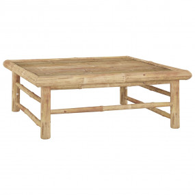 Garden Lounge Set Dark Grey, Bamboo Bamboo, Fabric (100...