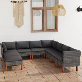Garden Lounge Set Grey