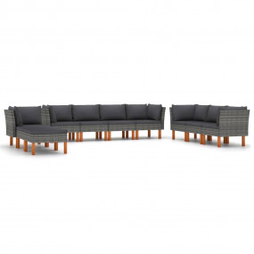 Garden Lounge Set Gray, Anthracite