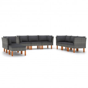 Garden Lounge Set Grey