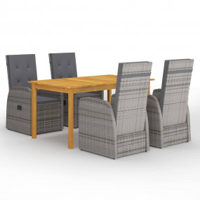 Dining Set Grey, Dark Grey
