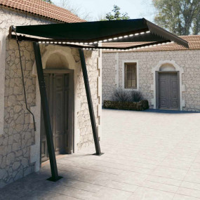 Retractable Awning Anthracite Powder-coated aluminum, i...