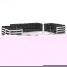 Garden Lounge Set White, Anthracite