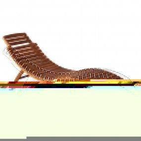 Sun Lounger Taupe Solid Acacia wood Standard Foldable