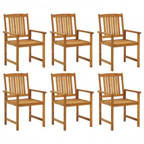 Patio Chair Set of 6 Sturdy Patio Chair Rectangular Rus...
